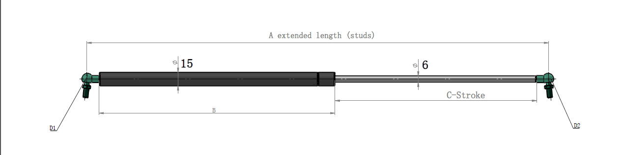 Wholesale Reverse Gas Strut
