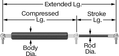 Pull Gas Strut