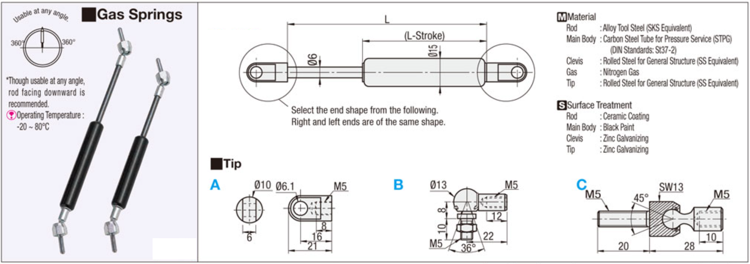 Gas Spring Cylinder