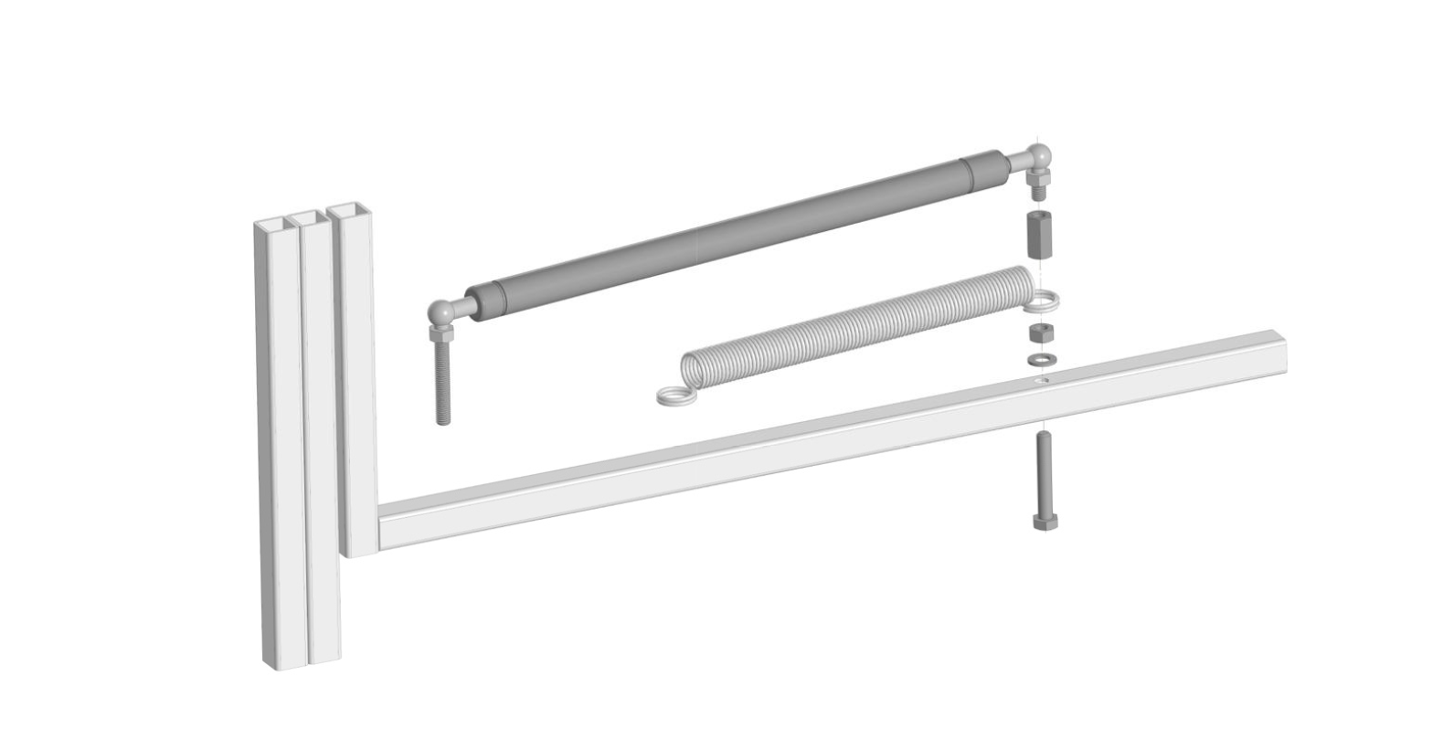 Gas Struts For Heavy Lid