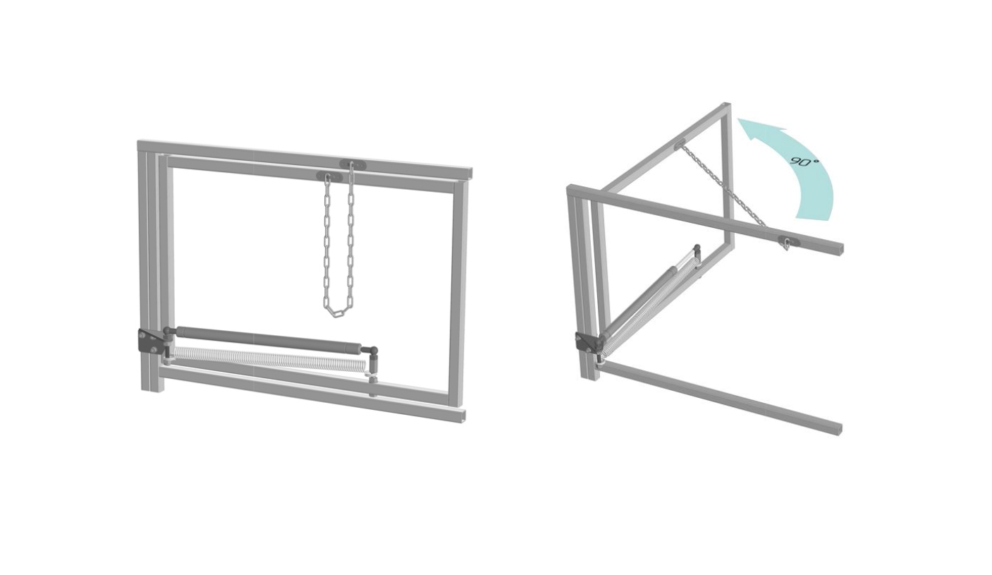 China Pneumatic Hood Lift