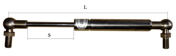 Corrosion-Resistant stainless steel 304 & 316 gas spring